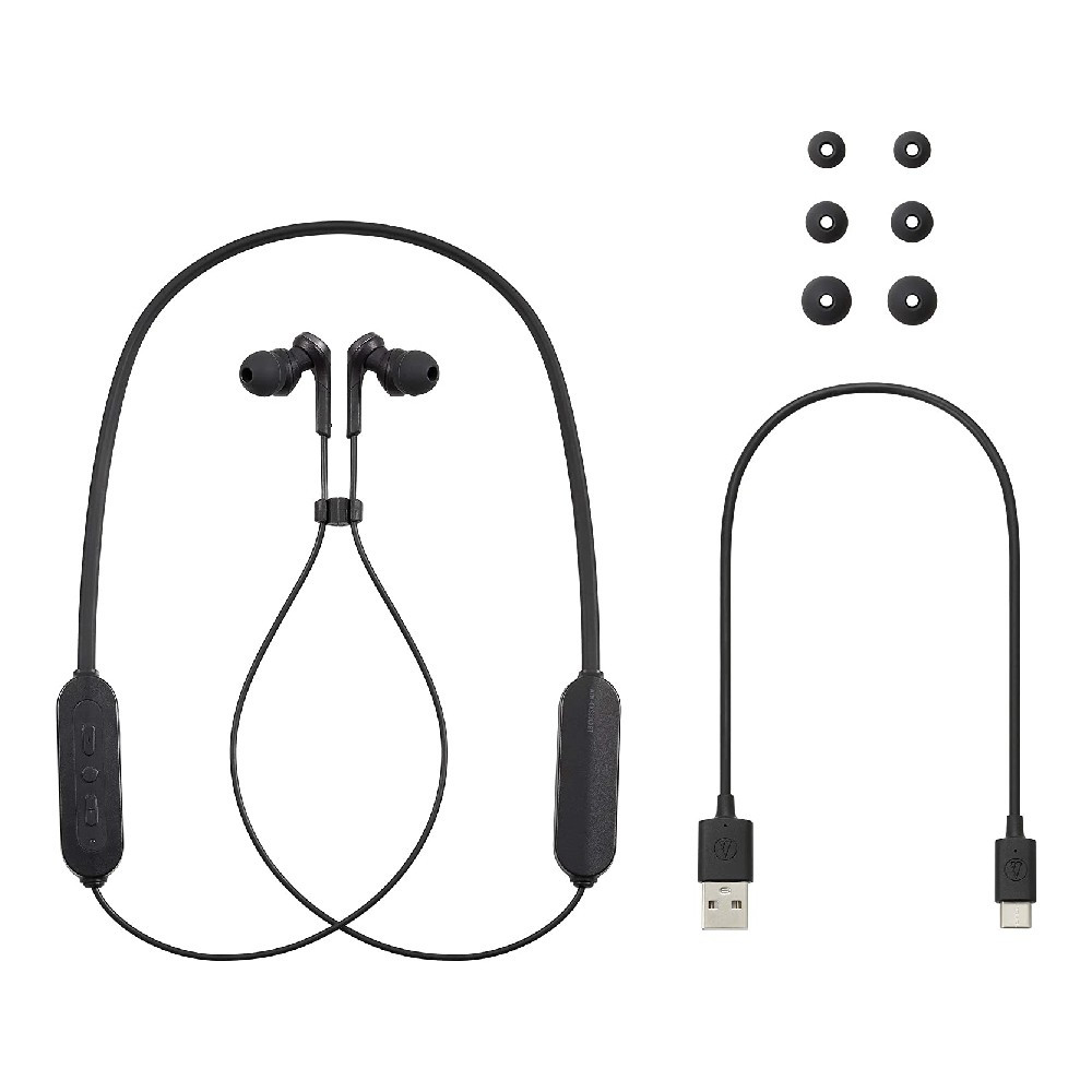Audio-Technica ATH-CKS330XBT BK Solid Bass® Wireless In-Ear Headphones (Black)