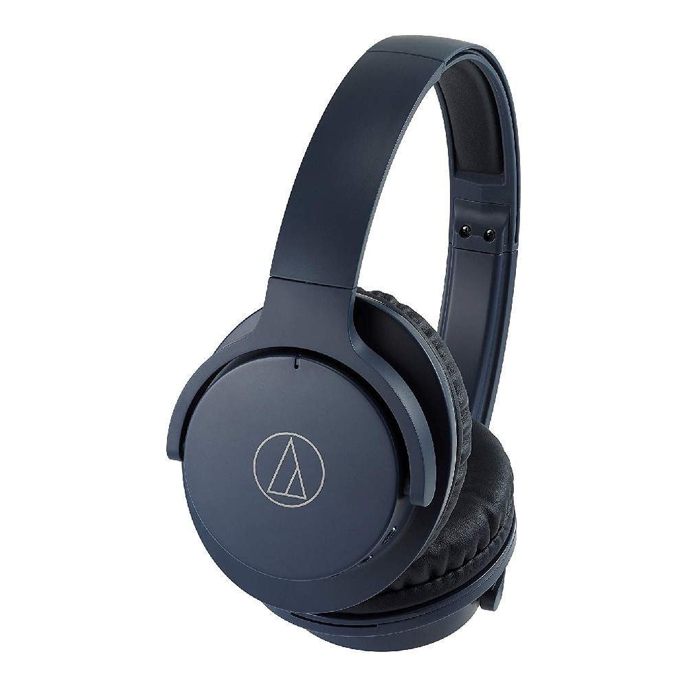 Audio-Technica ATH-ANC500BT QuietPoint® Wireless Active Noise-Cancelling Headphones (Navy)