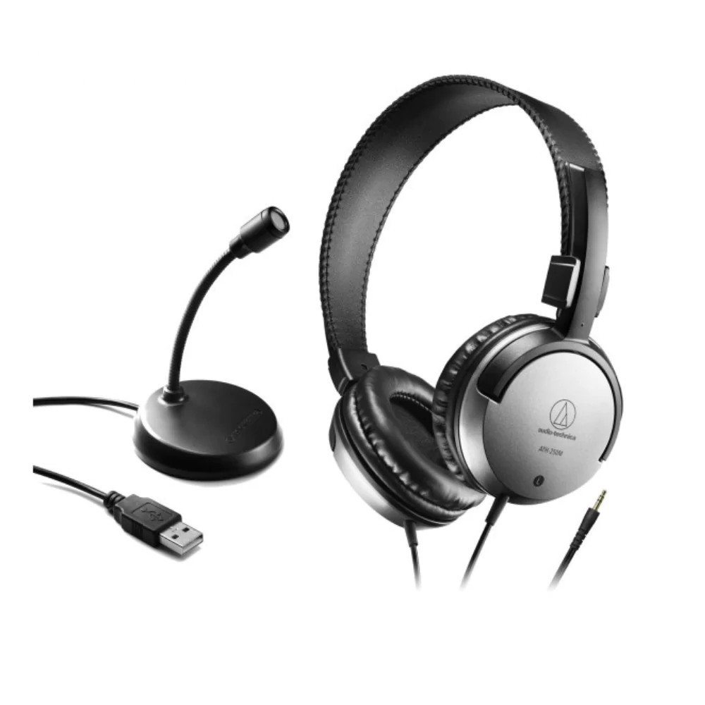 Audio-Technica  ATGM1-USB (Microphone) + ATH-250M (Headphone) Pack, USB-A