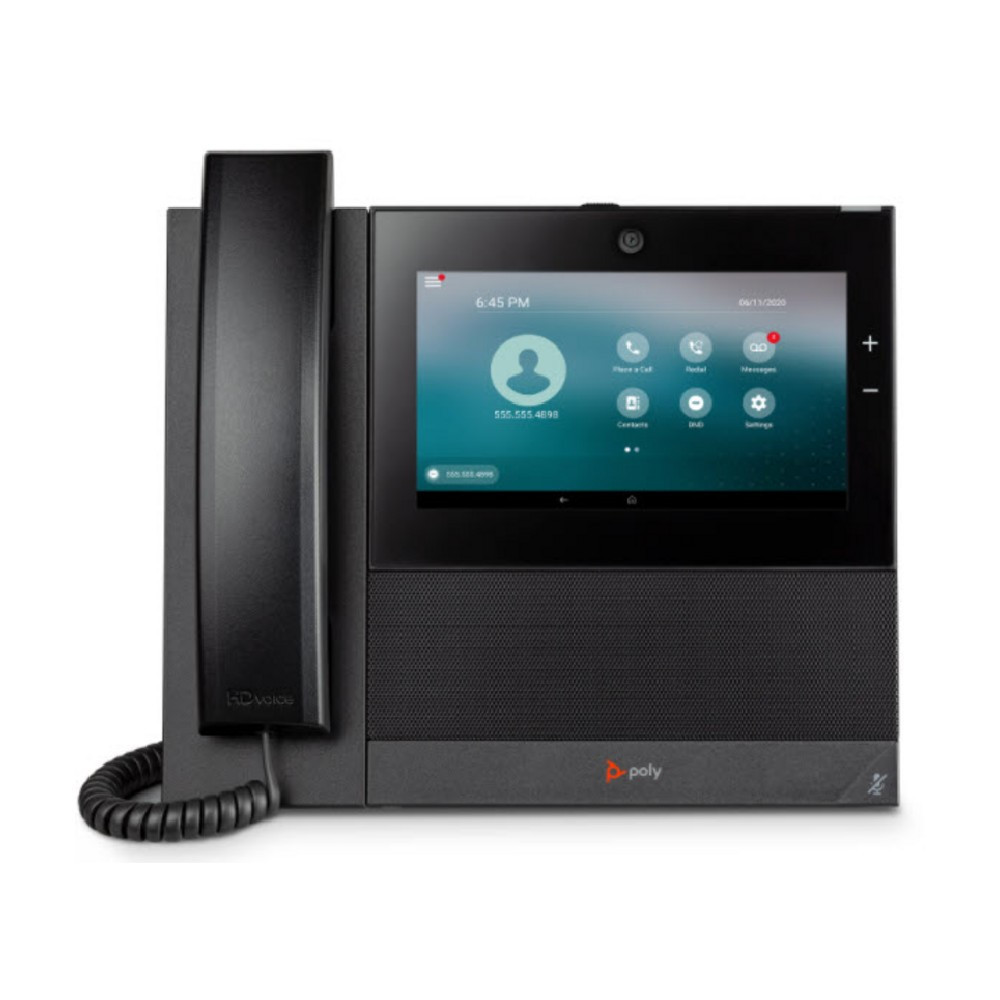 Poly CCX 700 Desktop Business Media IP Phone With Large Color Touch Screen, With Handset, Open SIP