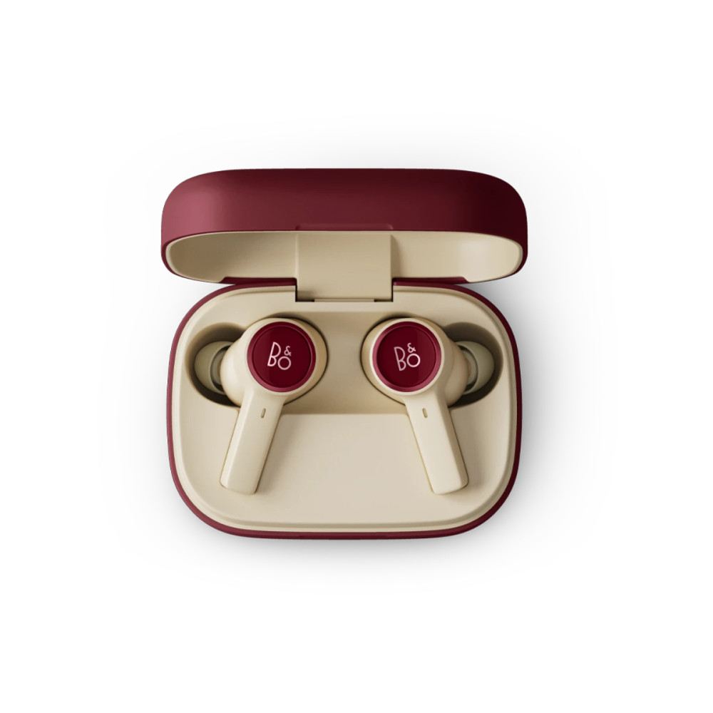 Bang & Olufsen Beoplay EX Adaptive Noise Cancelling Wireless Earbuds With Wireless Charging Case (Lunar Red)