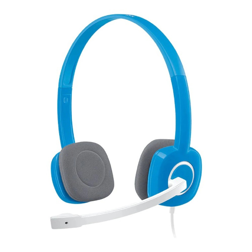 Logitech H150 Stereo Wired Headset, 3.5mm (Sky Blue)