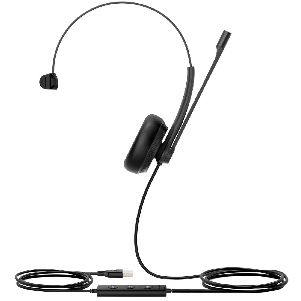 Yealink UH34 Mono UC, Wired USB Headset, USB-A