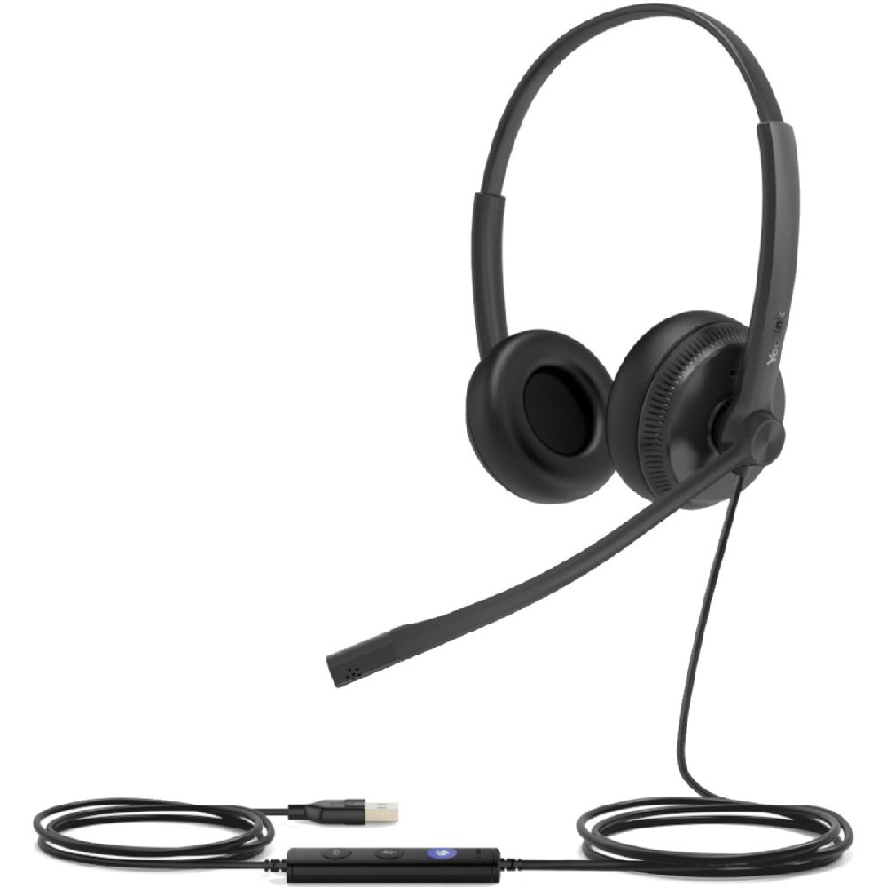 Yealink UH34 Dual MS Teams, Wired USB Headset, USB-A