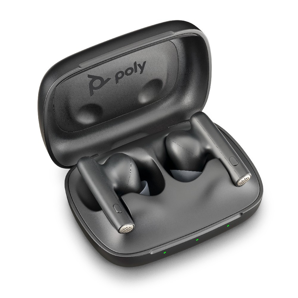 Poly Plantronics Voyager Free 60 UC With Basic Charging Case USB-C, True Wireless Earbuds (Black)