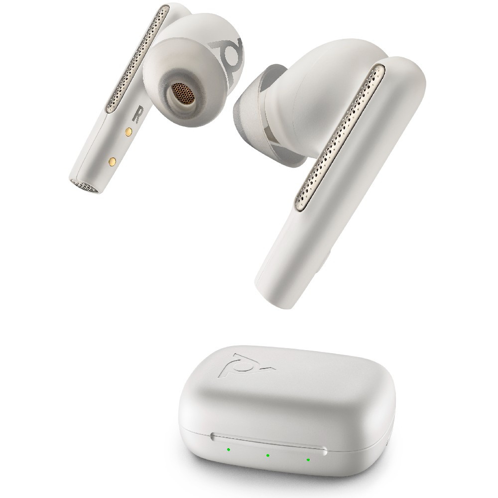 Poly Plantronics Voyager Free 60 UC With Basic Charging Case USB-A, True Wireless Earbuds (White)