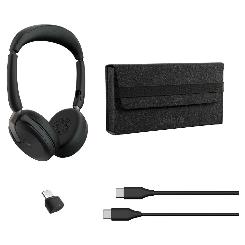 Jabra Evolve2 65 Flex UC Stereo ANC, Wireless Bluetooth Headset, USB-C