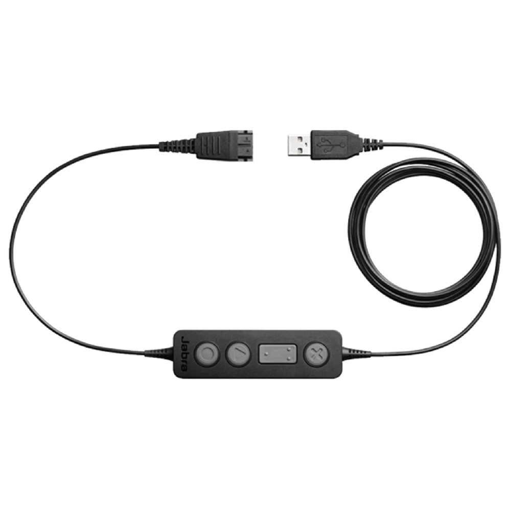 Jabra Link 260 MS USB Adapter For Corded QD (Quick Disconnect) Headsets