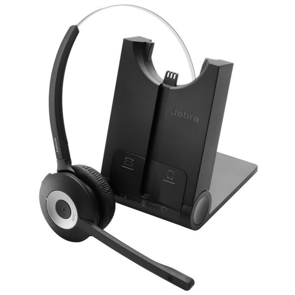 Jabra Pro 935 MS Mono Single Connectivity Wireless Headset With Charging Base (Black)