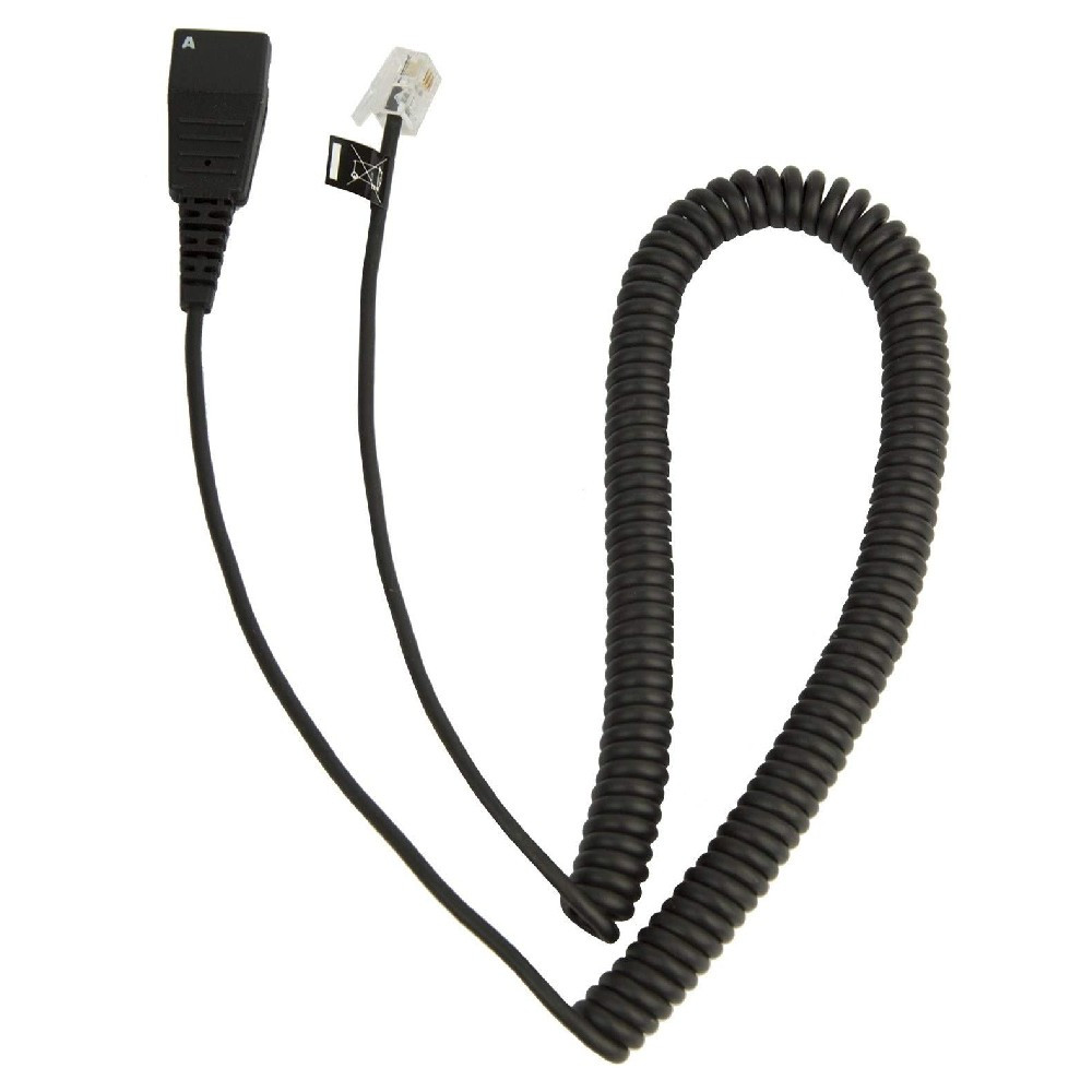 Jabra QD to Modular RJ Extension Coiled Cord