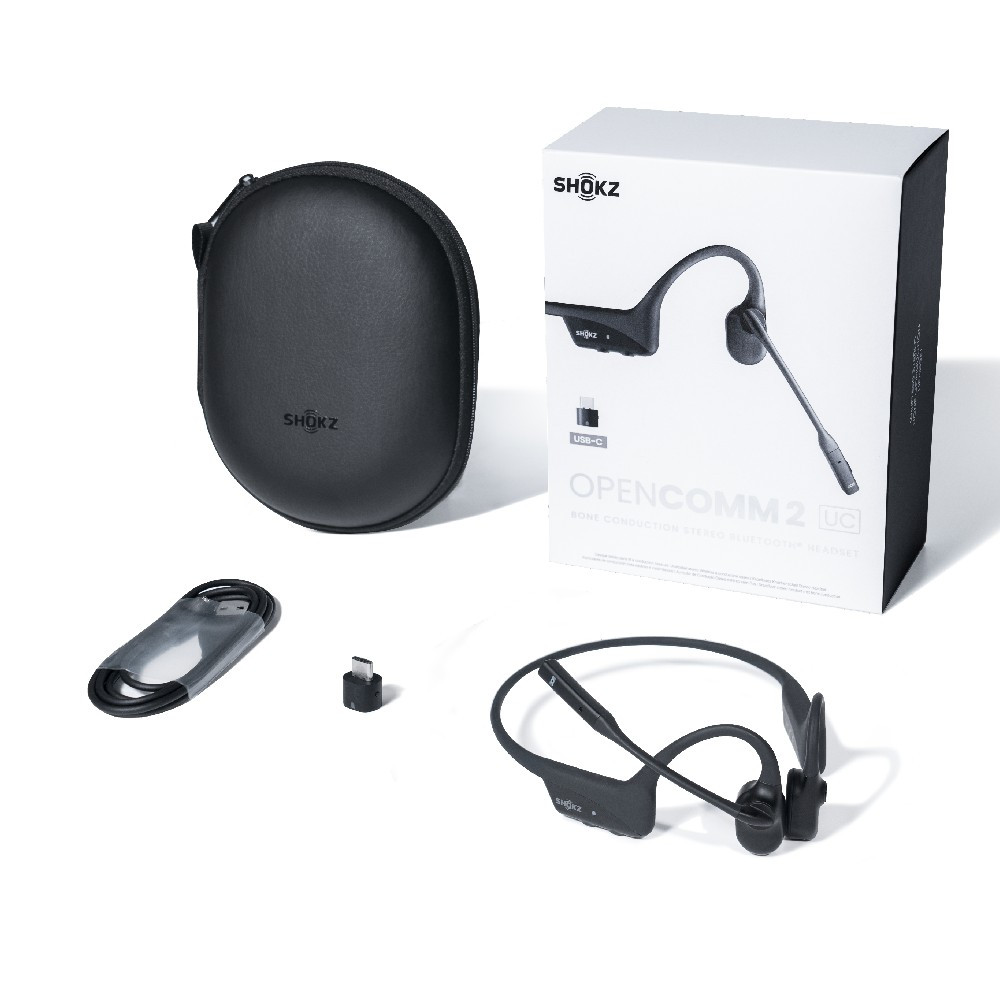 Shokz OpenComm 骨伝導ヘッドセット Loop100アダプタ付き Shokz