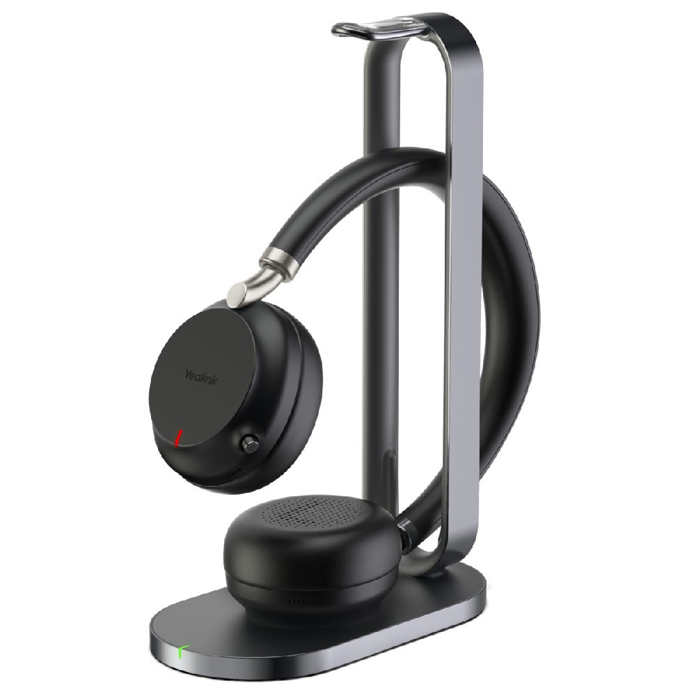 Yealink BH72 Stereo MS Teams, Wireless Bluetooth Headset With Charging Stand, USB-C (Black)