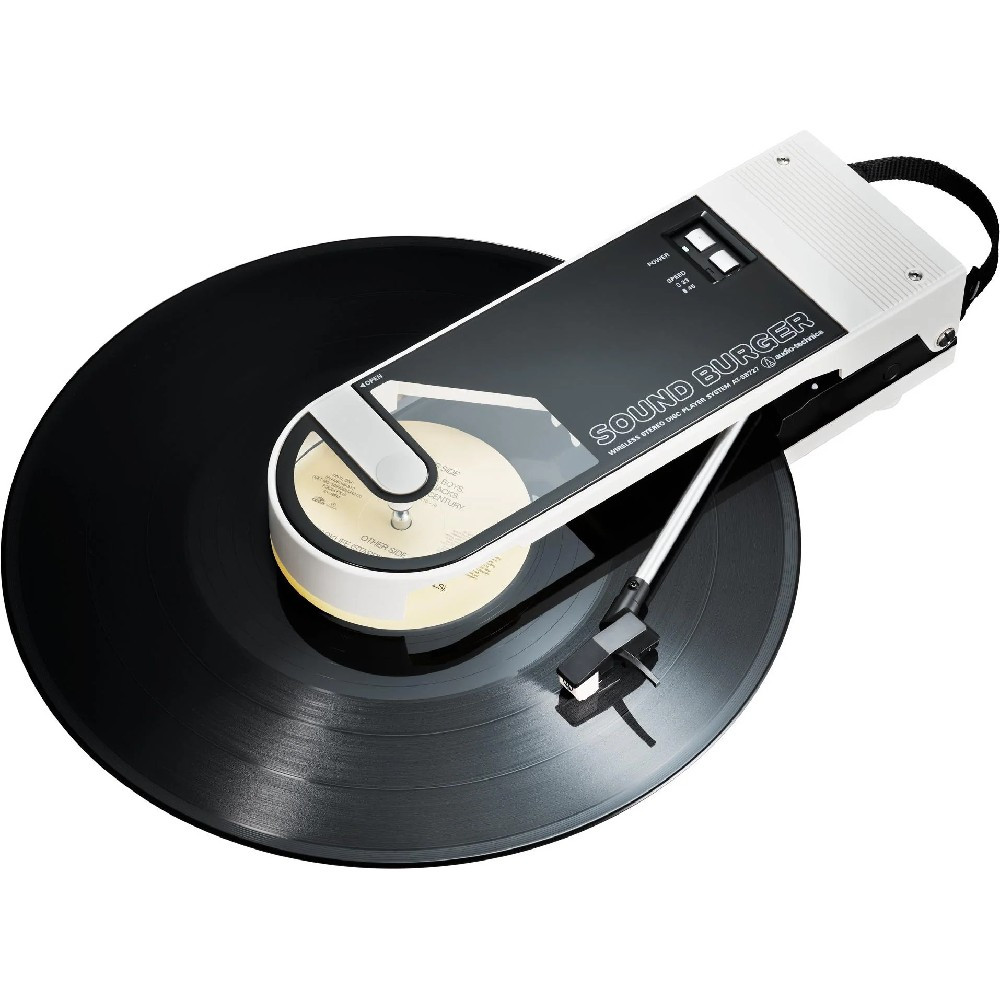 Audio-Technica AT-SB727 Portable Bluetooth Turntable (White)