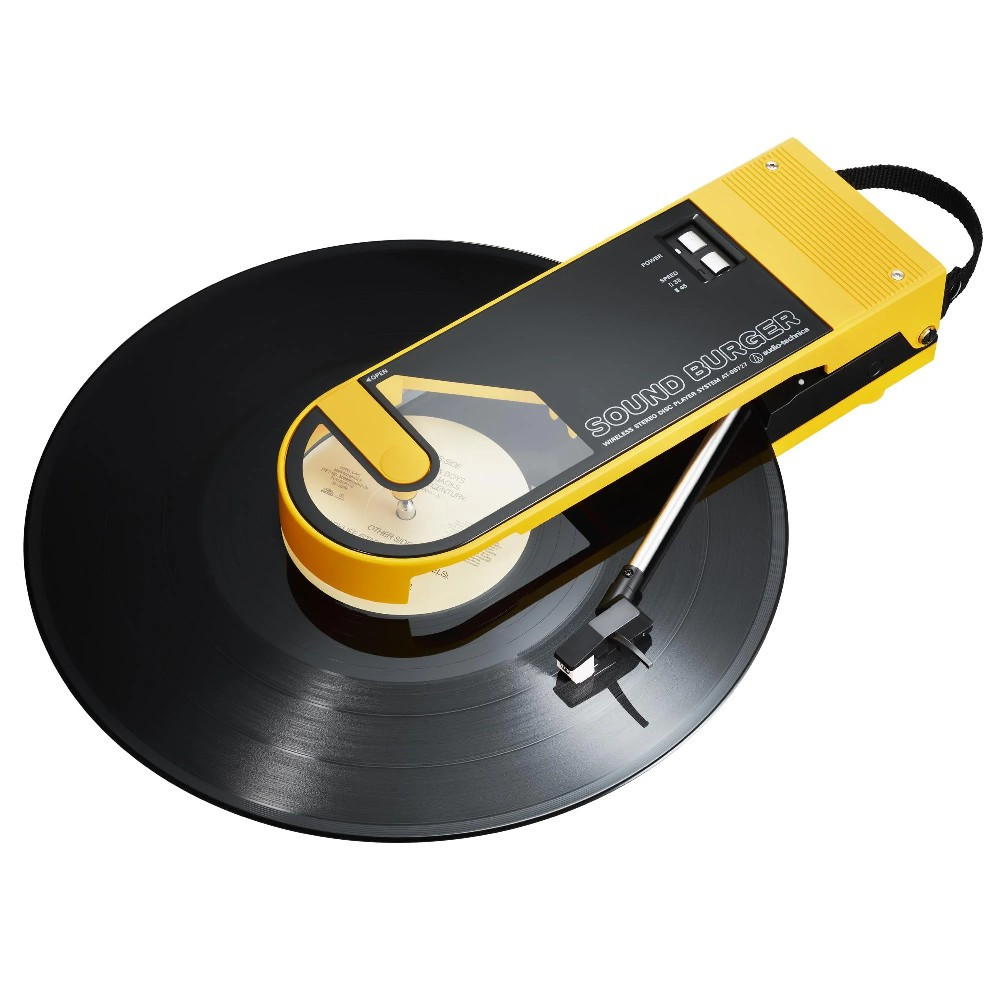 Audio-Technica AT-SB727 Portable Bluetooth Turntable (Yellow)