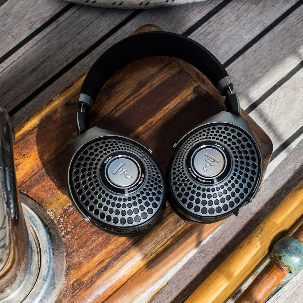 Focal Bathys Over-Ear Hi-Fi Bluetooth Active Noise Cancelling Headphones, Closed-Back (Black/Silver)