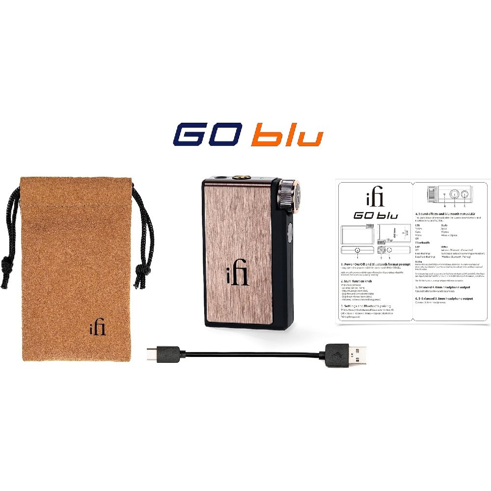 iFi Audio GO Blu Portable Bluetooth DAC and Headphone Amp