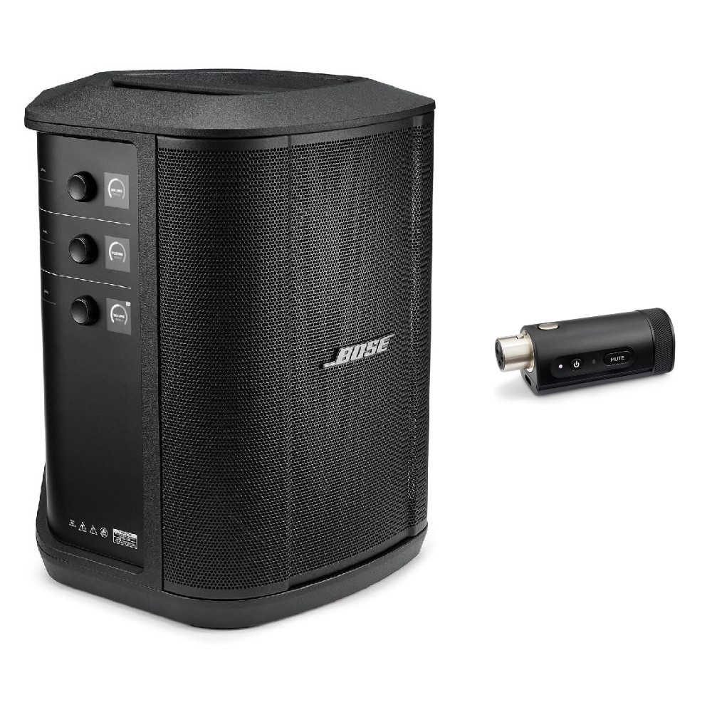 Bose S1 Pro+ Wireless PA System With Wireless Mic/Line Transmitter (XLR)