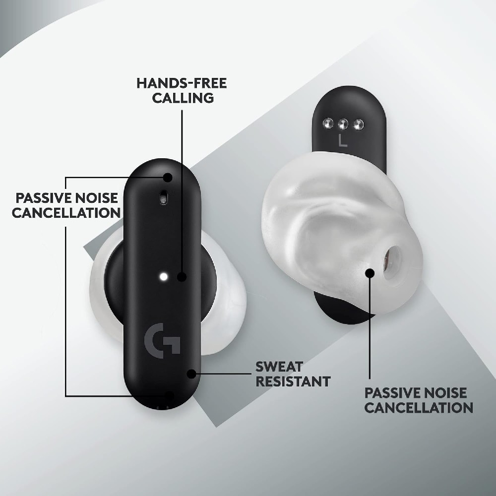 Logitech Fits True Wireless Gaming Earbuds (Black)