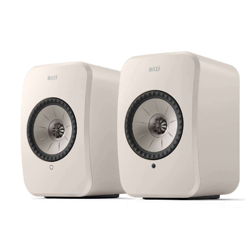 KEF LSX II LT Wireless Hi-Fi Speakers (Stone White)