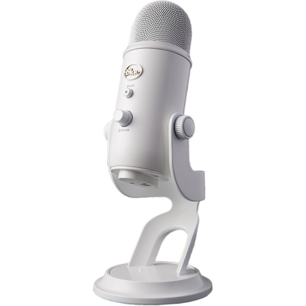 Logitech Blue Yeti Premium Premium Multi-Pattern USB Microphone with Blue VO!CE (Whiteout)