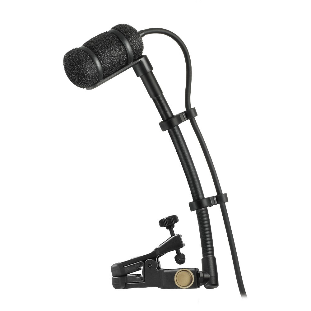 Audio-Technica ATM350U Cardioid Condenser Instrument Microphone with Universal Clip-on Mounting System (5" Gooseneck)