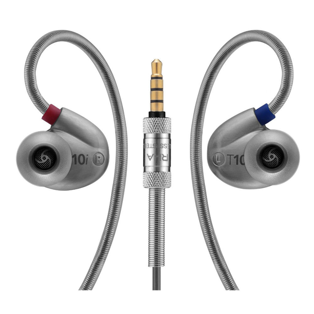 RHA T10i Noise Isolating High Resolution In Ear Earphones (Silver)