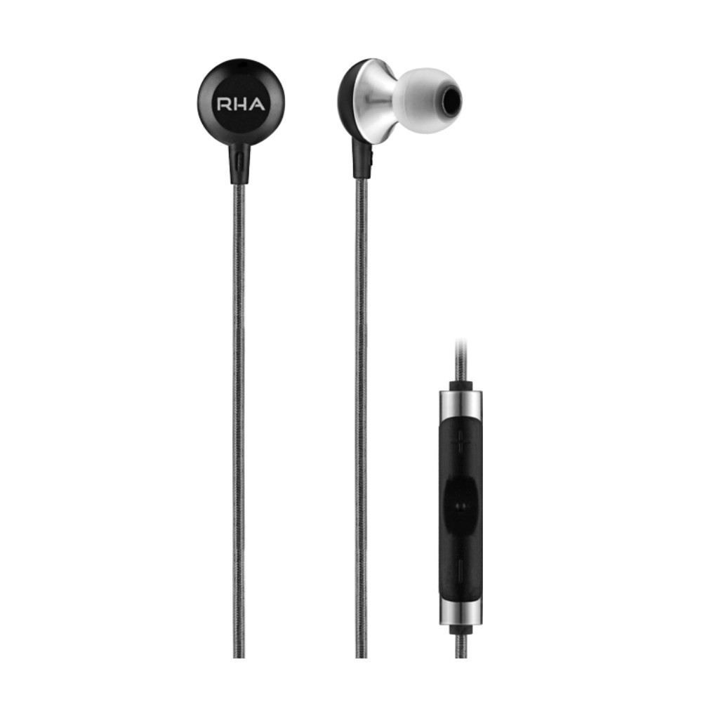 RHA MA600i Noise Isolating High Resolution In Ear Earphones (Black/Silver)