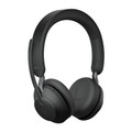 Jabra Evolve2 65 MS Stereo, Wireless Bluetooth Headset, Link 380 Adapter, USB-A (Black)