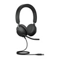 Jabra Evolve2 40 SE MS Stereo, Wired USB Headset, USB-C (Black)