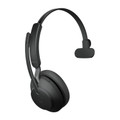 Jabra Evolve2 65 UC Mono, Wireless Bluetooth Headset, Link 380 Adapter, With Charging Stand, USB-A (Black)