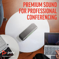 Poly Plantronics Sync 40 Smart Wireless Conference Speakerphone, USB-A, USB-C