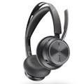 Poly Plantronics Voyager Focus 2 Office Wireless Headset, Active Noise Cancellation, With 2-Way Charging Stand, USB-A