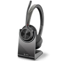 Poly Plantronics Voyager 4320-M UC Stereo, Wireless Bluetooth Headset, With Charging Stand, MS Teams, USB-A