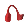 Shokz Openrun Bone Conduction Wireless Bluetooth Headphones, Open-Ear, Standard Size (Red)