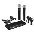 Shure SVX288 / PG58 Dual Vocal Wireless System, Includes SVX88 Receiver, 2 PG58 Handheld Microphones