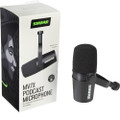 Shure MV7X Dynamic Podcast Microphone, XLR Output (Black)