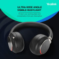 Yealink BH76 Dual, Wireless Bluetooth Headset, Wireless Charging Stand, MS Teams, USB-A Dongle (Black)