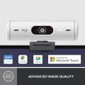 Logitech Brio 500 Full HD 1080p Webcam, USB-C (Off-White)