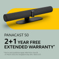 Jabra Panacast 50 Video Bar, Ultra HD 4K Camera, With Built-In Mic & Speaker, 3 Year Warranty (Black)