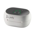 Poly Plantronics Voyager Free 60+ UC With Touchscreen Charging Case USB-C, True Wireless Earbuds (White)