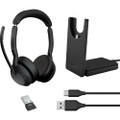 Jabra Evolve2 55 UC Stereo ANC, Wireless Bluetooth Headset, With Charging Stand, USB-A