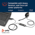 Poly Plantronics EncorePro 545 USB Convertible Headset, USB-A, USB-C