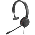 Jabra Evolve 20 SE UC Mono Office Headset, Leatherette Cushion, USB-C