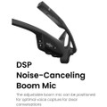 Shokz OpenComm2 UC Bone Conduction Wireless Bluetooth Headset, Open-Ear, With USB Dongle, USB-A (Black)