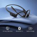 Shokz OpenComm2 UC Bone Conduction Wireless Bluetooth Headset, Open-Ear, With USB Dongle, USB-A (Black)