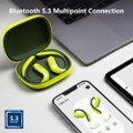 Oladance OWS Pro Open-Ear Wireless Bluetooth Earphones With Charging Case (Vivid Green)