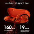 Oladance OWS 2 Open-Ear Wireless Bluetooth Earphones With Carry Case (Martian Orange)