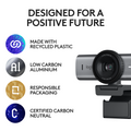 Logitech MX Brio 4K Ultra HD Professional Webcam (Graphite)