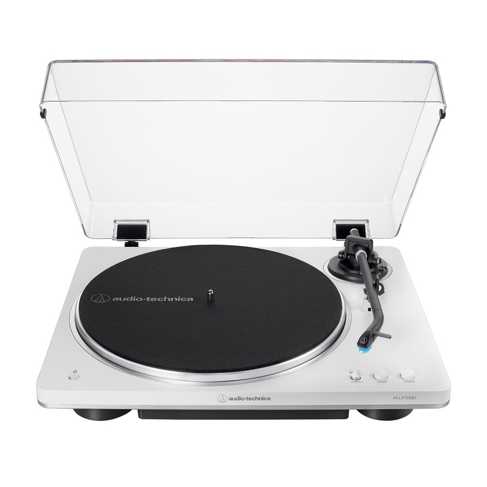 Audio-Technica Singapore | Audio-Technica Turntables | Audio-Technica  AT-LP70XBT | Audio-Technica AT-LP70XBT Fully Automatic Wireless Belt Drive  Turntable, Bluetooth (White/Silver) | HEADPHONES