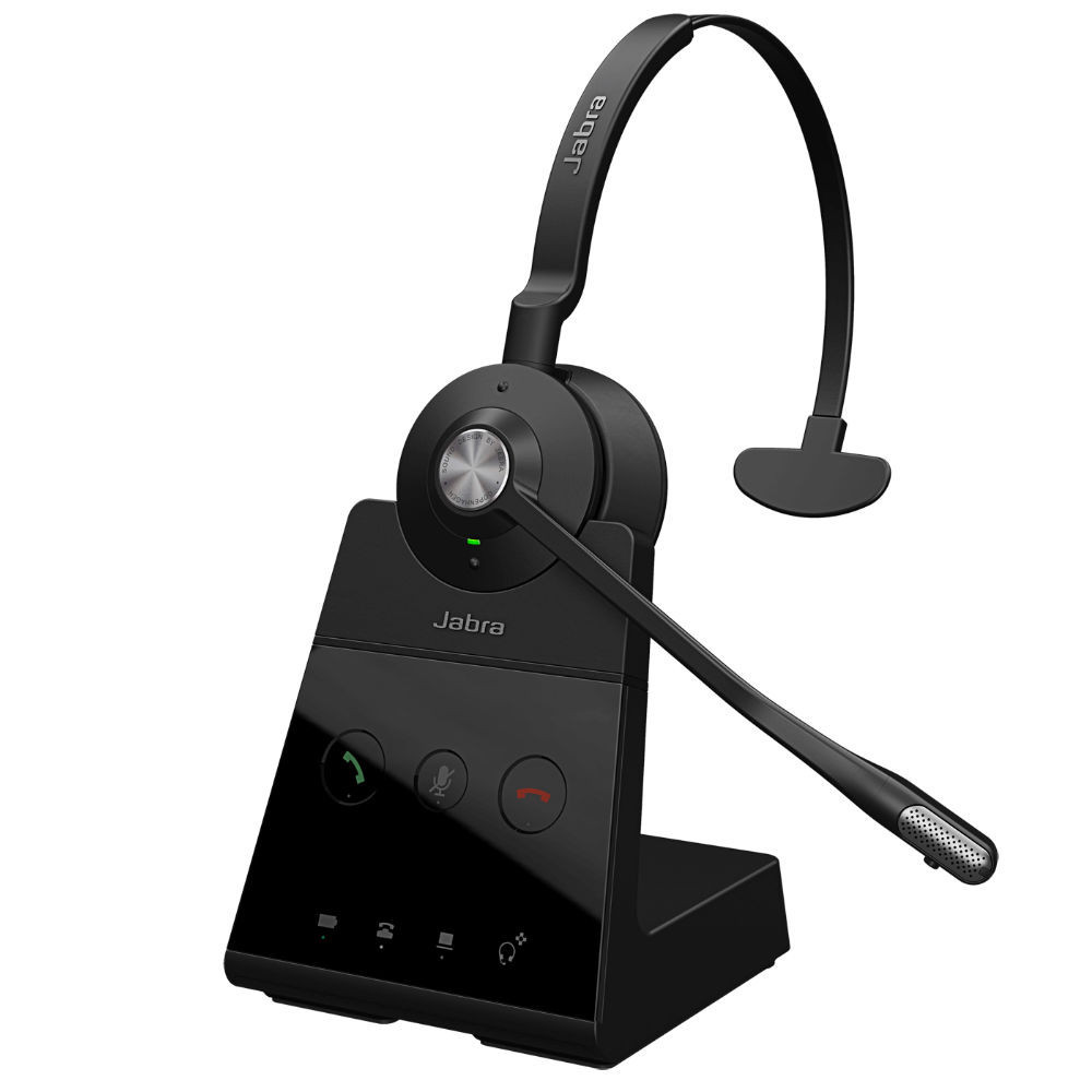 Jabra Engage 65 SE Mono, Wireless DECT Headset With Charging Base (Black)